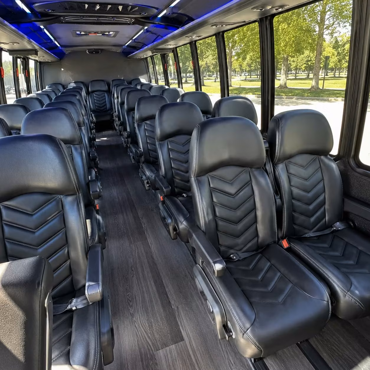 28 passenger minibus inside