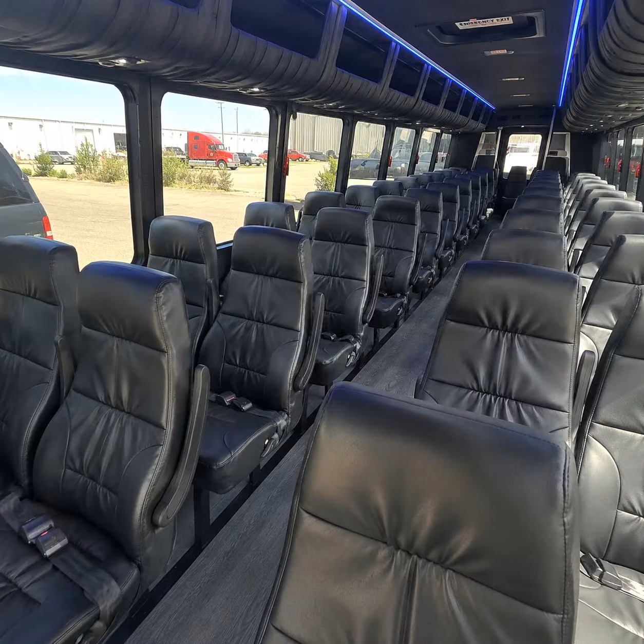35 passenger minibus interior