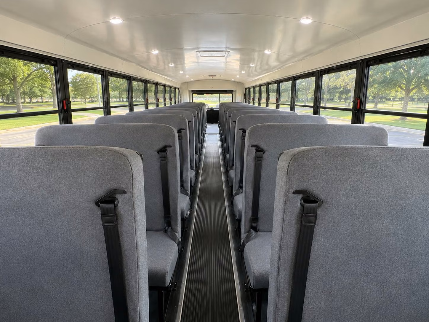 school bus inside